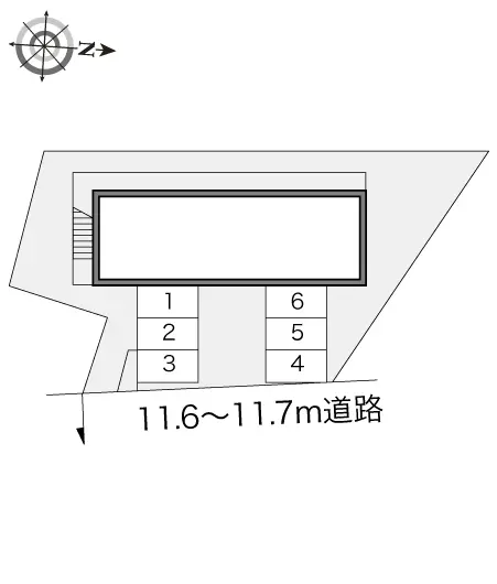 ★手数料０円★鎌ケ谷市道野辺本町　月極駐車場（LP）